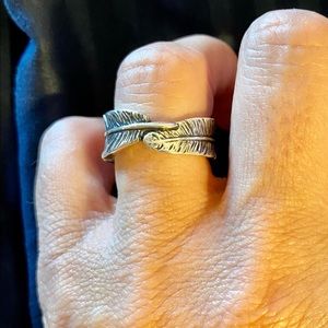 James Avery feather retired feather ring